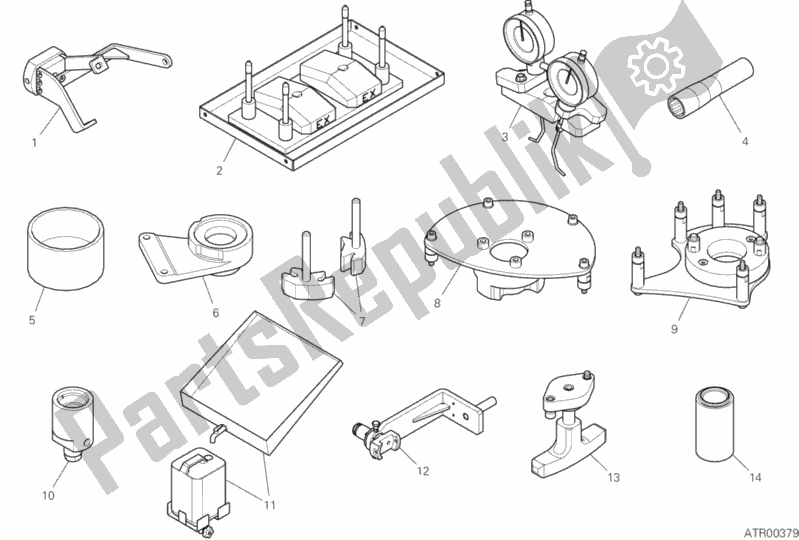 Toutes les pièces pour le 01b - Outils De Service D'atelier (moteur) du Ducati Superbike Panigale V4 Speciale 1100 2019